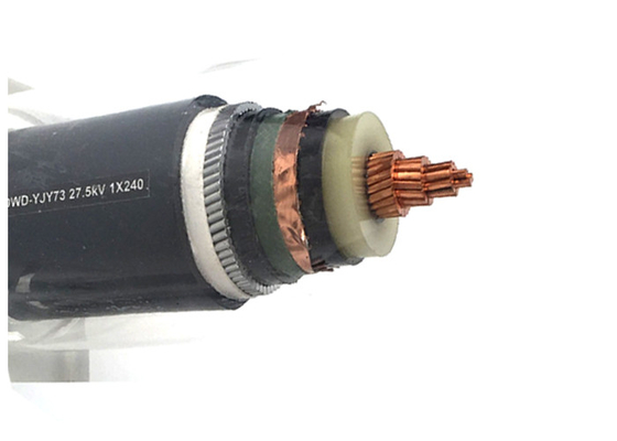 China Single Core Medium Voltage Steel Wire Armoured Electrical Power Cable 35kV supplier