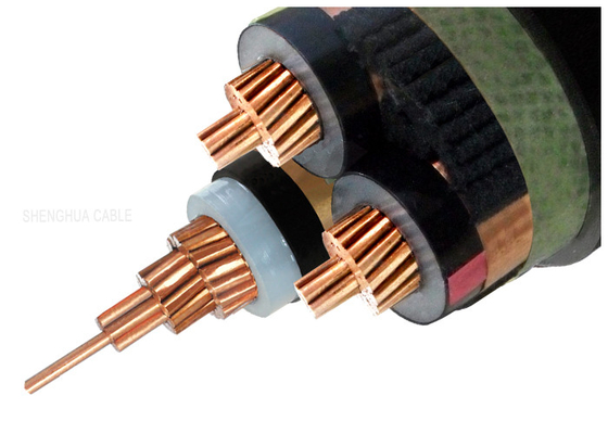 China 8.7KV 15kV XLPE Insulated Power Cable , Three Core Copper Conductor Cable supplier